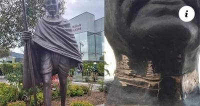 മ​ഹാ​ത്മാ​ഗാ​ന്ധി​യു​ടെ പ്ര​തി​മ ത​ക​ർ​ക്കാ​ൻ ശ്ര​മം: ന​വോ​ദ​യ ഓ​സ്ട്രേ​ലി​യ പ്ര​തി​ഷേ​ധി​ച്ചു