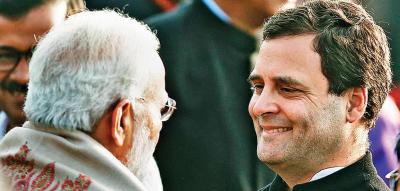Narendra Modi and Rahul Gandhi. Credit: Reuters