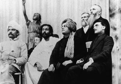 Swami Vivekananda at the Parliament of Religions in 1893. Credit: Wikimedia Commons
